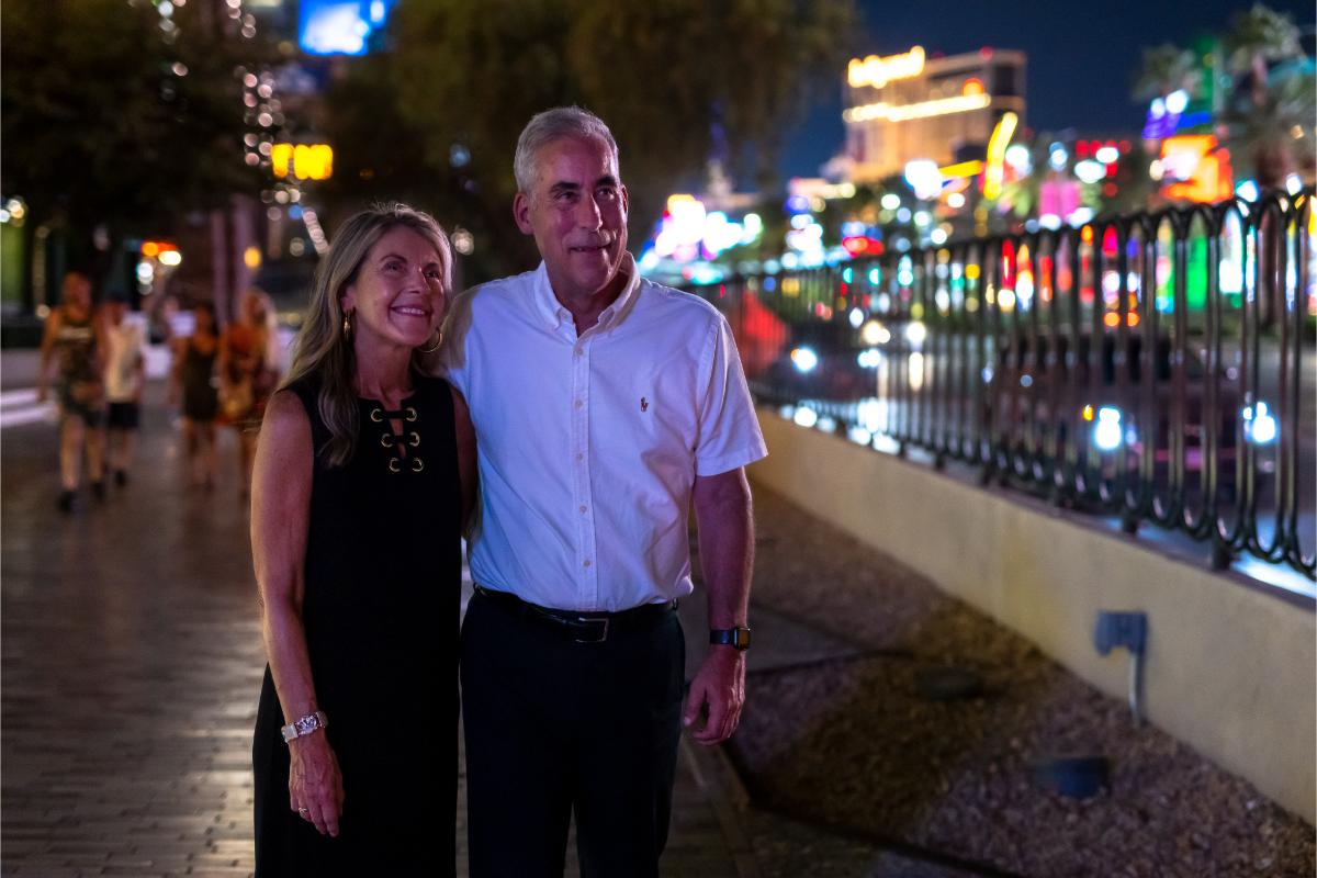 Couple - Walking LV Strip at Night